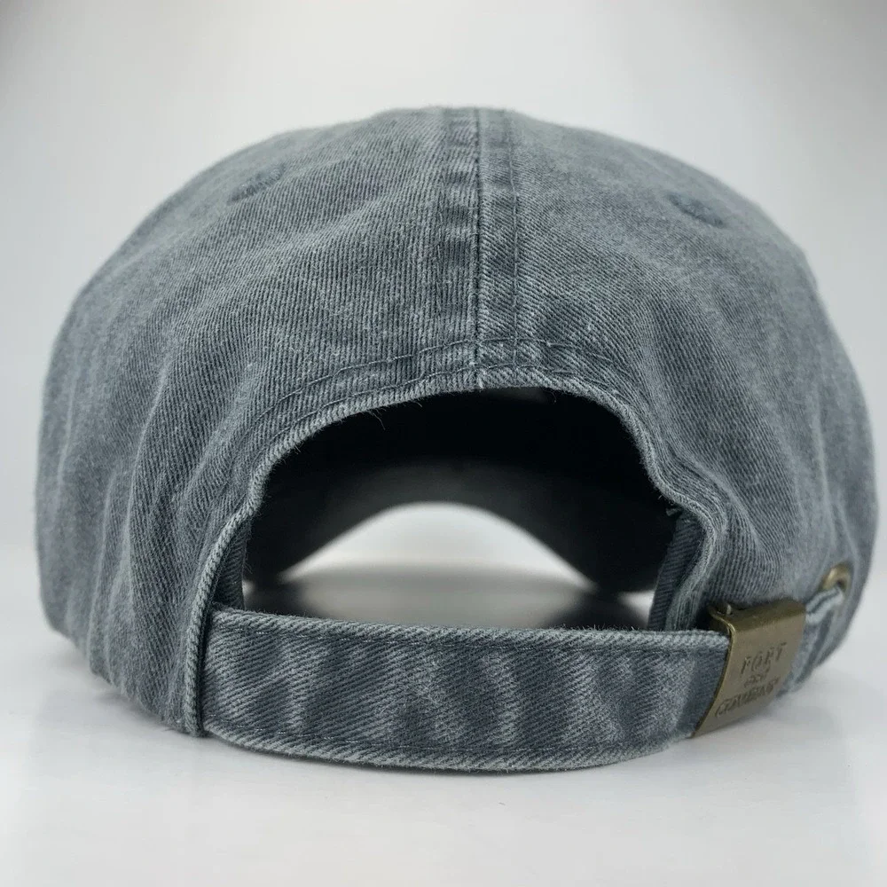 CAMP WOW Oklahoma Hat Gray Adjustable OSFM Strapback Baseball Cap